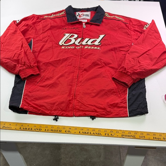 Budweiser Red and Black Windbreaker #8 Dale Jr. - Picture 1 of 16